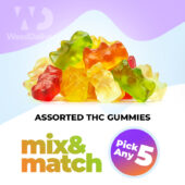 Assorted THC Gummies – Mix & Match – Pick Any 5