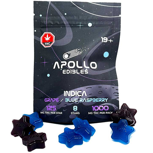 Apollo Edibles 1000mg Grape/Blue Raspberry
