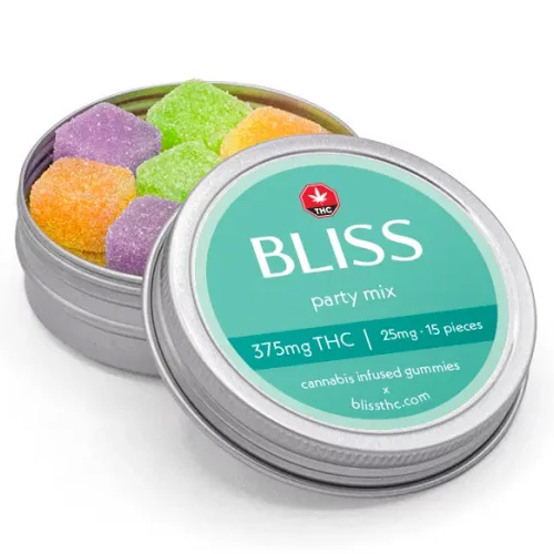 BLISS THC Gummies – 375mg Party Mix