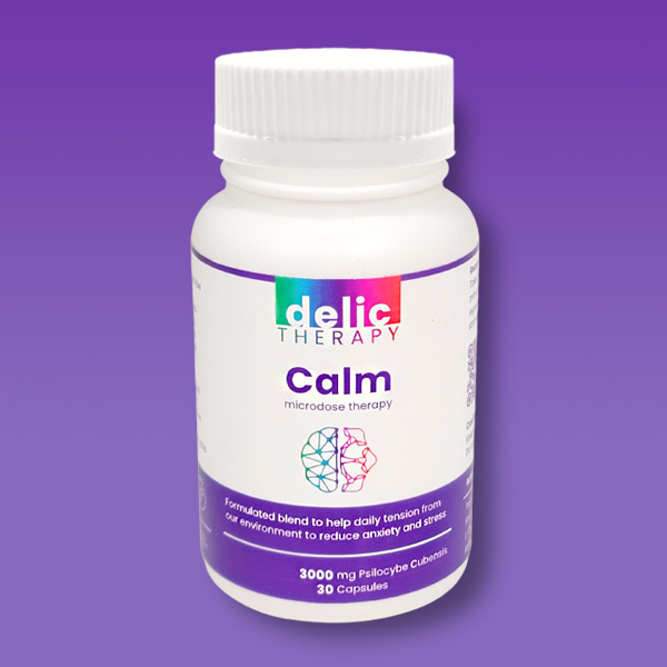 Delic Therapy – Calm Shroom Capsules 3000mg (Micro-dose)