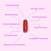 Delic Therapy – Bliss Shroom Capsules 3000mg (Micro-dose) Infographic