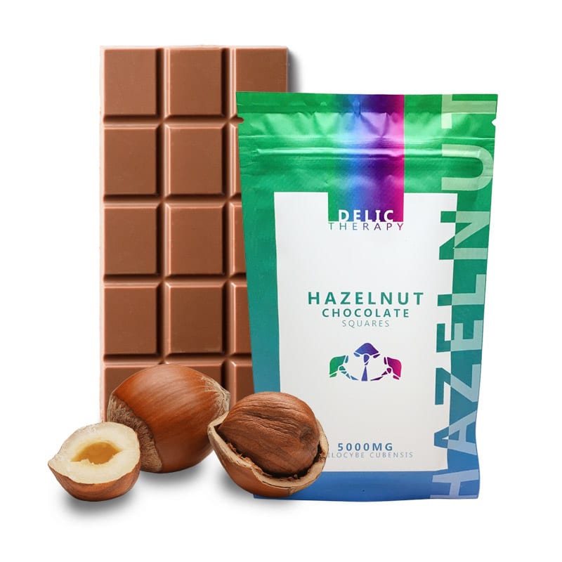 Delic Therapy - Shroom Chocolate Squares Hazelnut