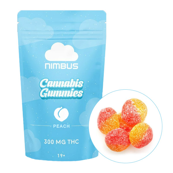 Nimbus THC Edibles 300mg Sour Peach
