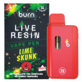 Burn - Live Resin Vape Pen Lime Skunk