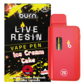 Burn Live Resin Disposable Vapes – Ice Cream Cake (2 Gram)