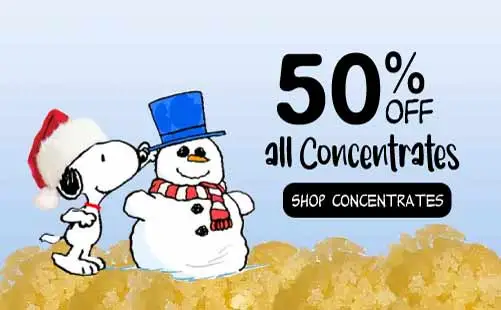 50% off all THC Concentrates