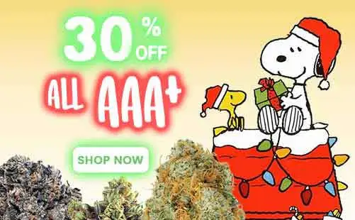 Christmas Weed SALE 30% off Cannabis