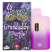 Burn - Live Resin Vape Pen Granddaddy Purple (Indica)