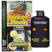 Straight Goods Dual Chamber Vape 6g- Apricot Peach & Blue Lemonade